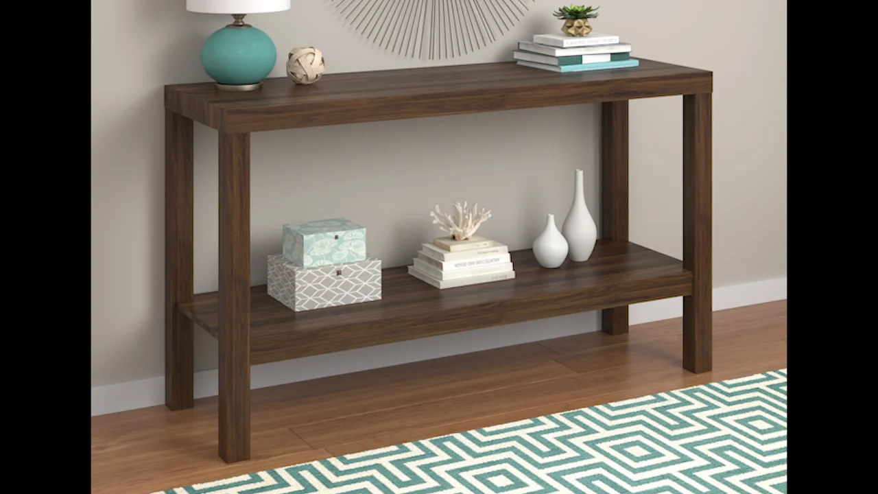 Parsons console deals table with drawers