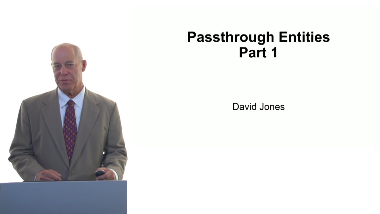 Passthrough Entities Part 1