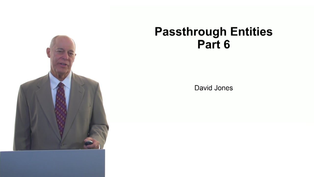 Passthrough Entities Part 6