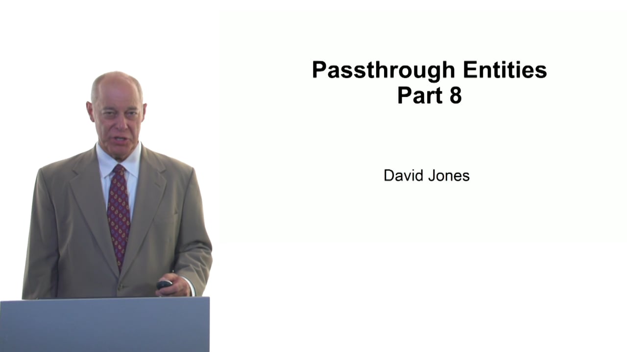 Passthrough Entities Part 8