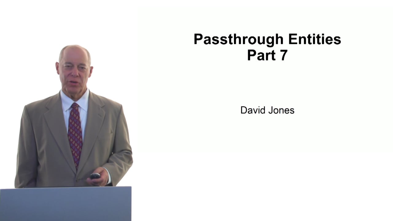 Passthrough Entities Part 7
