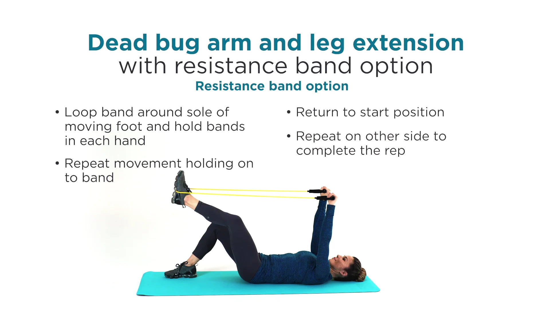 Resistance Band Leg Extensions