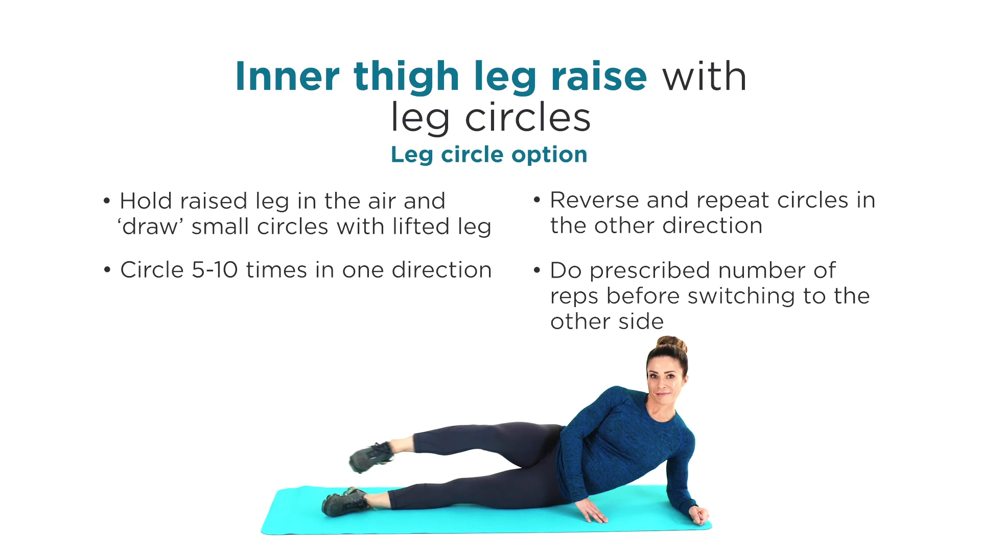 Raised leg circles discount exercise