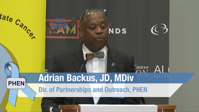 Community Education and Awareness Outreach with Rev. Adrian Backus