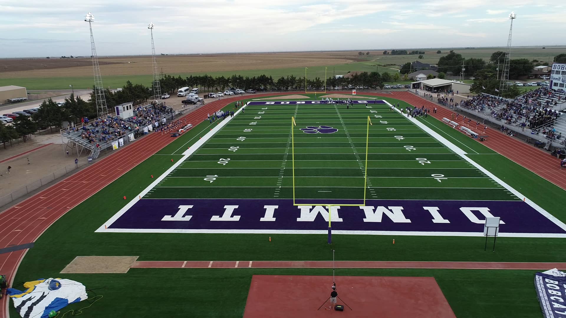 Drone Video High Above Dimmitt HS New Football Field on Vimeo