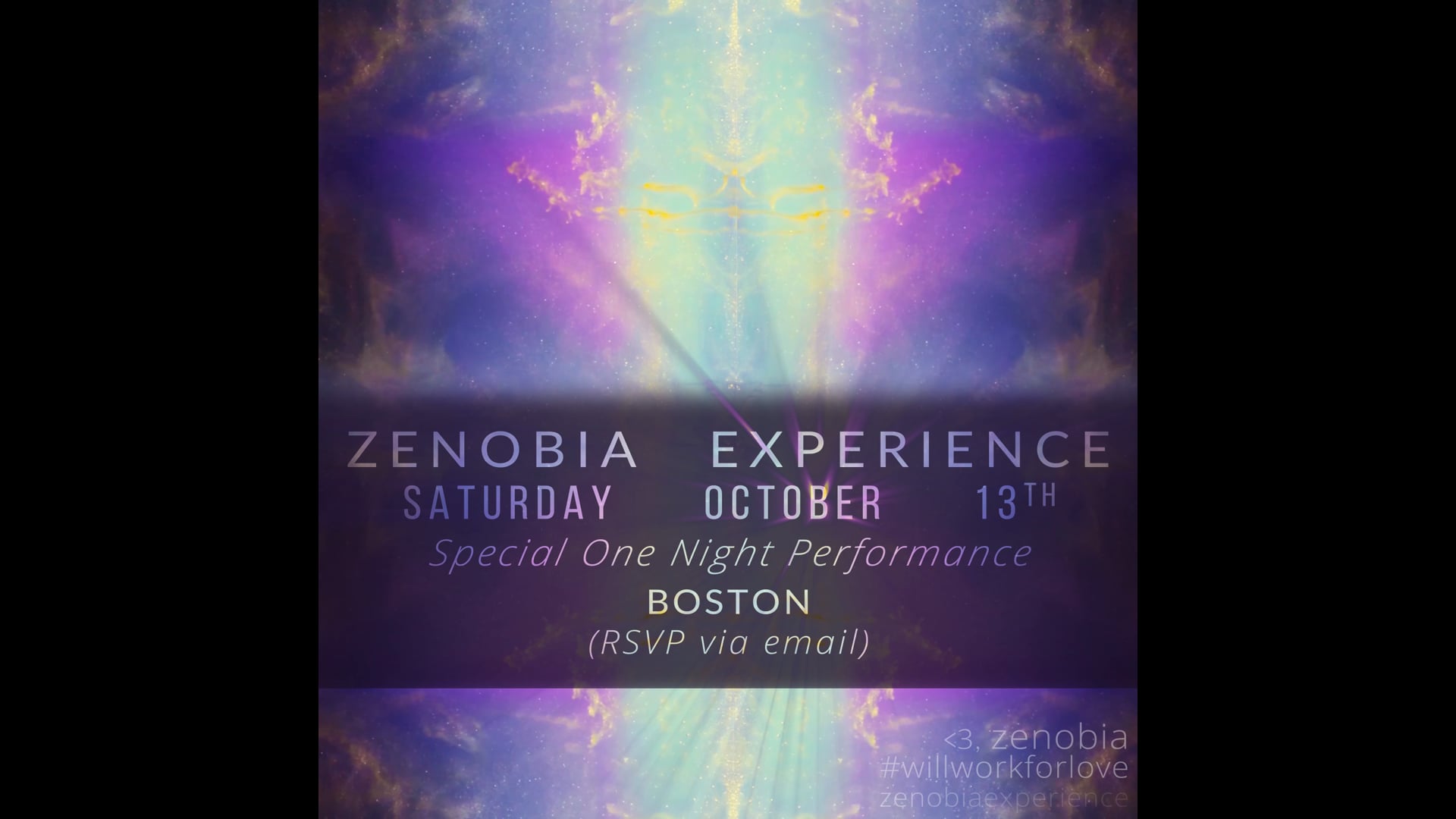 Moving Art & New Music by Zenobia Experience ~ Performance Video Invite I