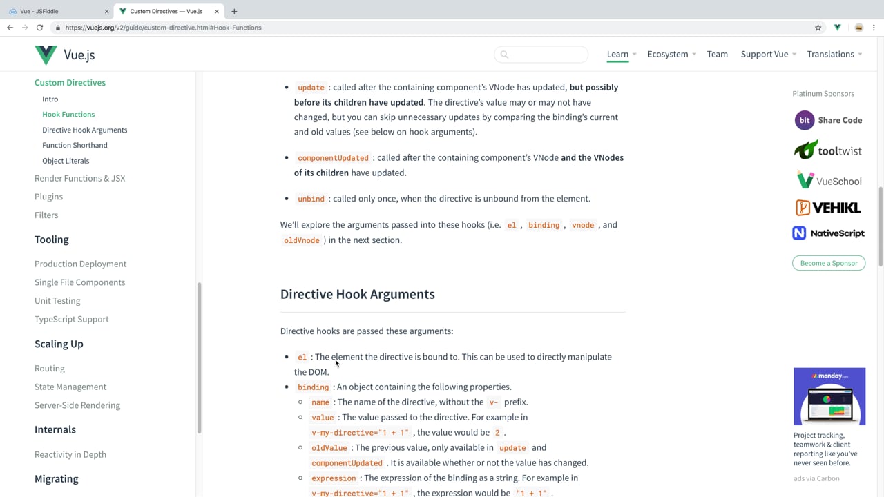 The Bind Hook - A Vue.js Lesson From Our Vue.js Course: Custom Vue...