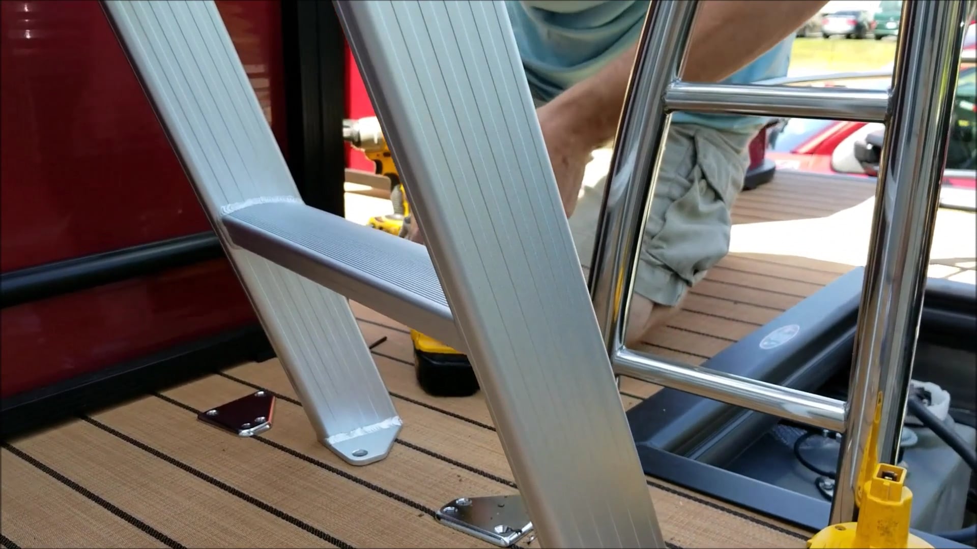 LilliPad Diving Board Install on a Harris 240 Sunliner on Vimeo