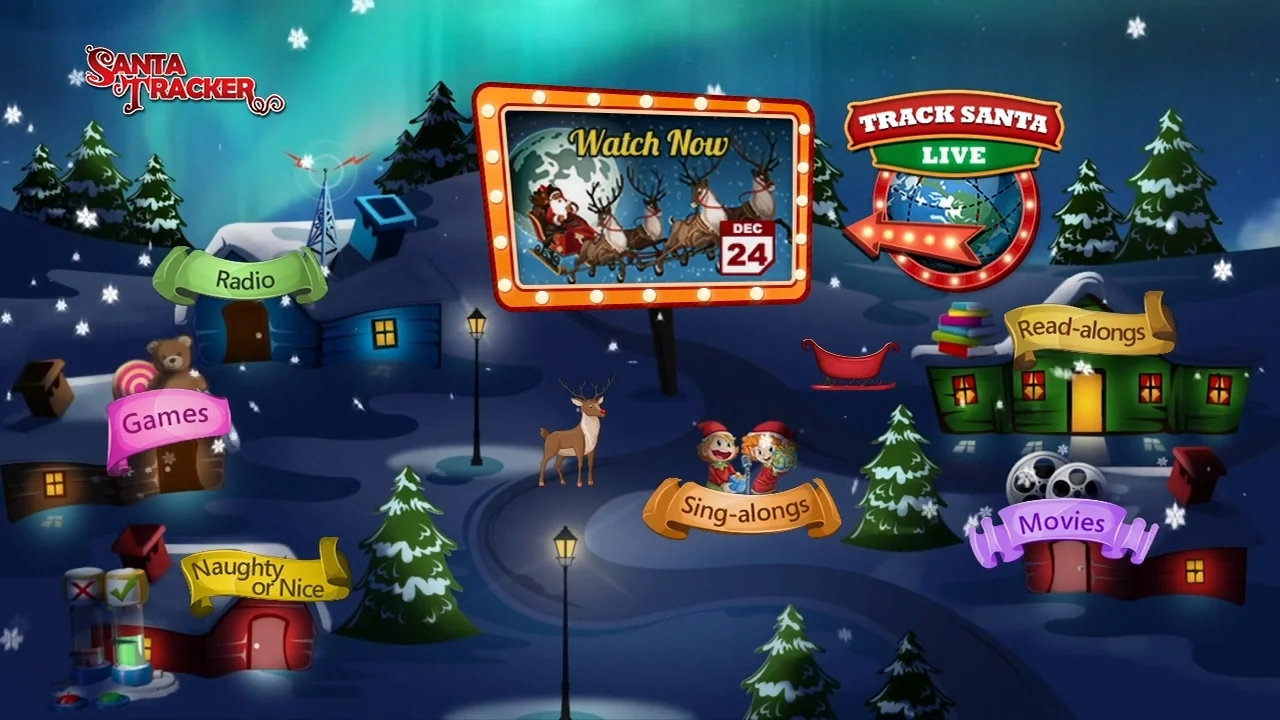 Santa tracker and clearance games