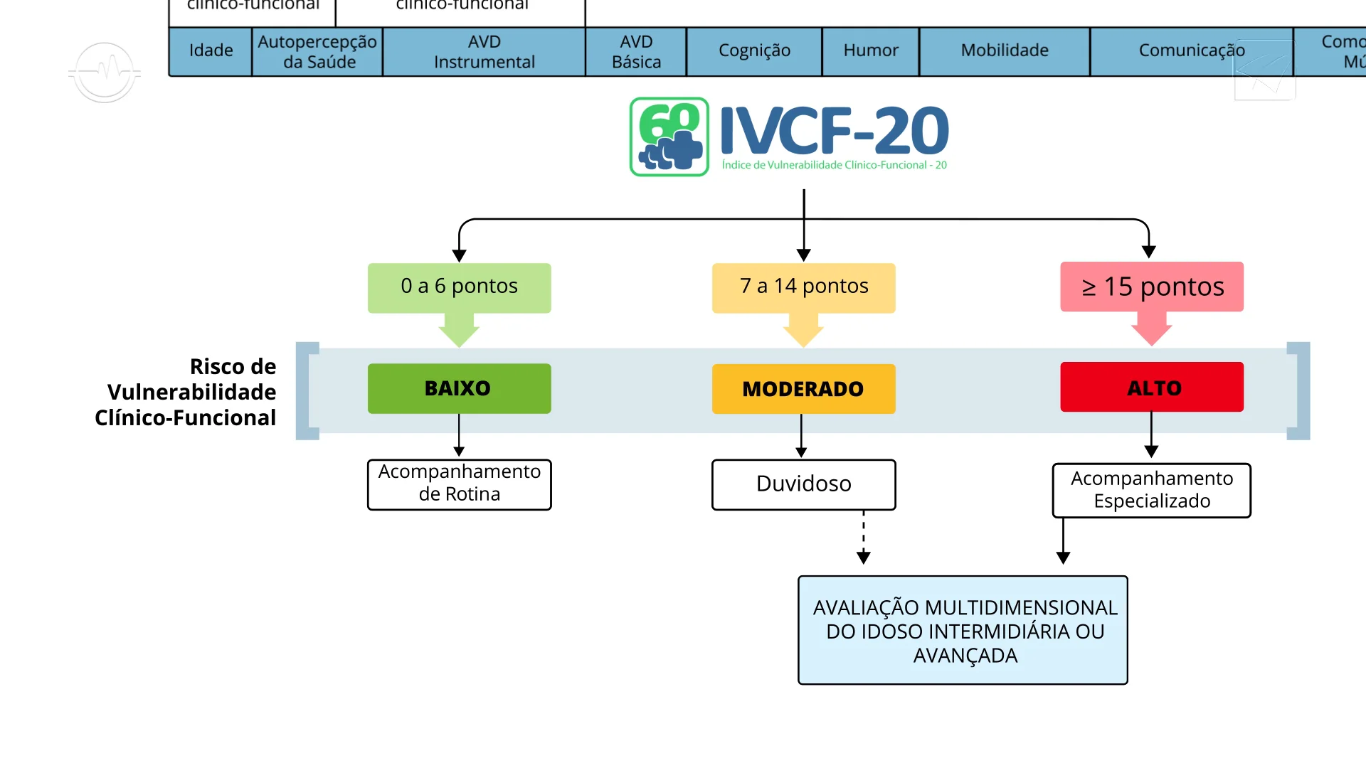 Vídeo 1 - Como Interpretar o IVCF-20