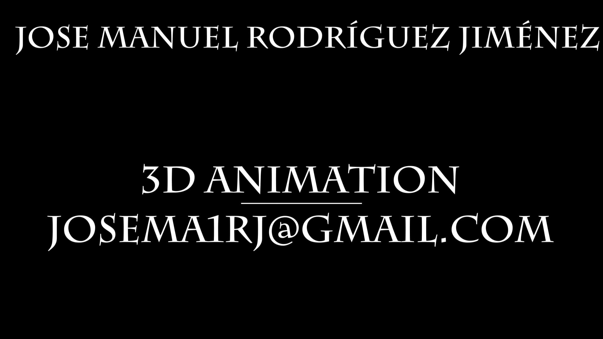 Jose M. Rodríguez: 3D Animation Reel