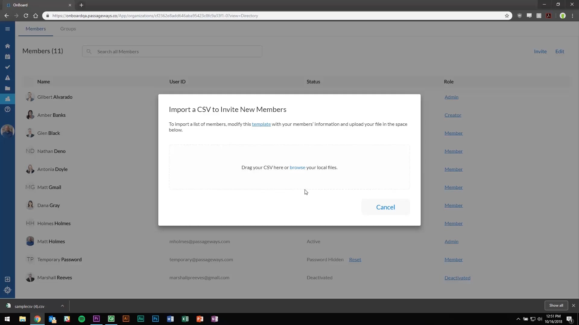 CSV Import on Vimeo