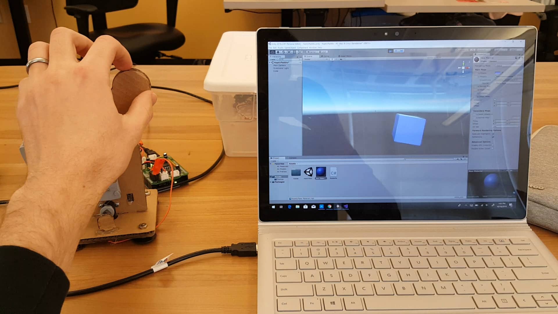 Haptic Paddle - Unity Input on Vimeo