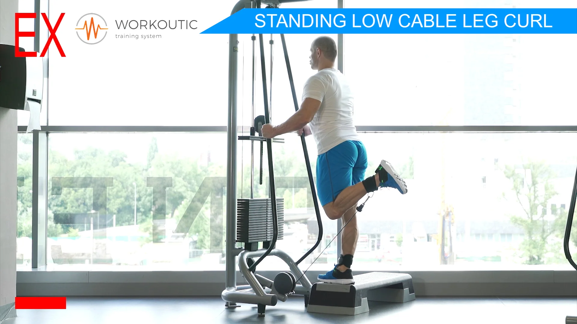 Hamstring Exercises - Standing Low Cable Leg Curl on Vimeo