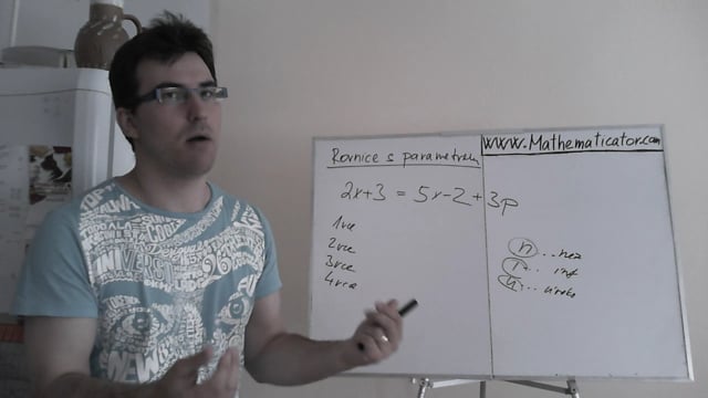 Lineární rovnice s parametrem 1 - úvod a příklad