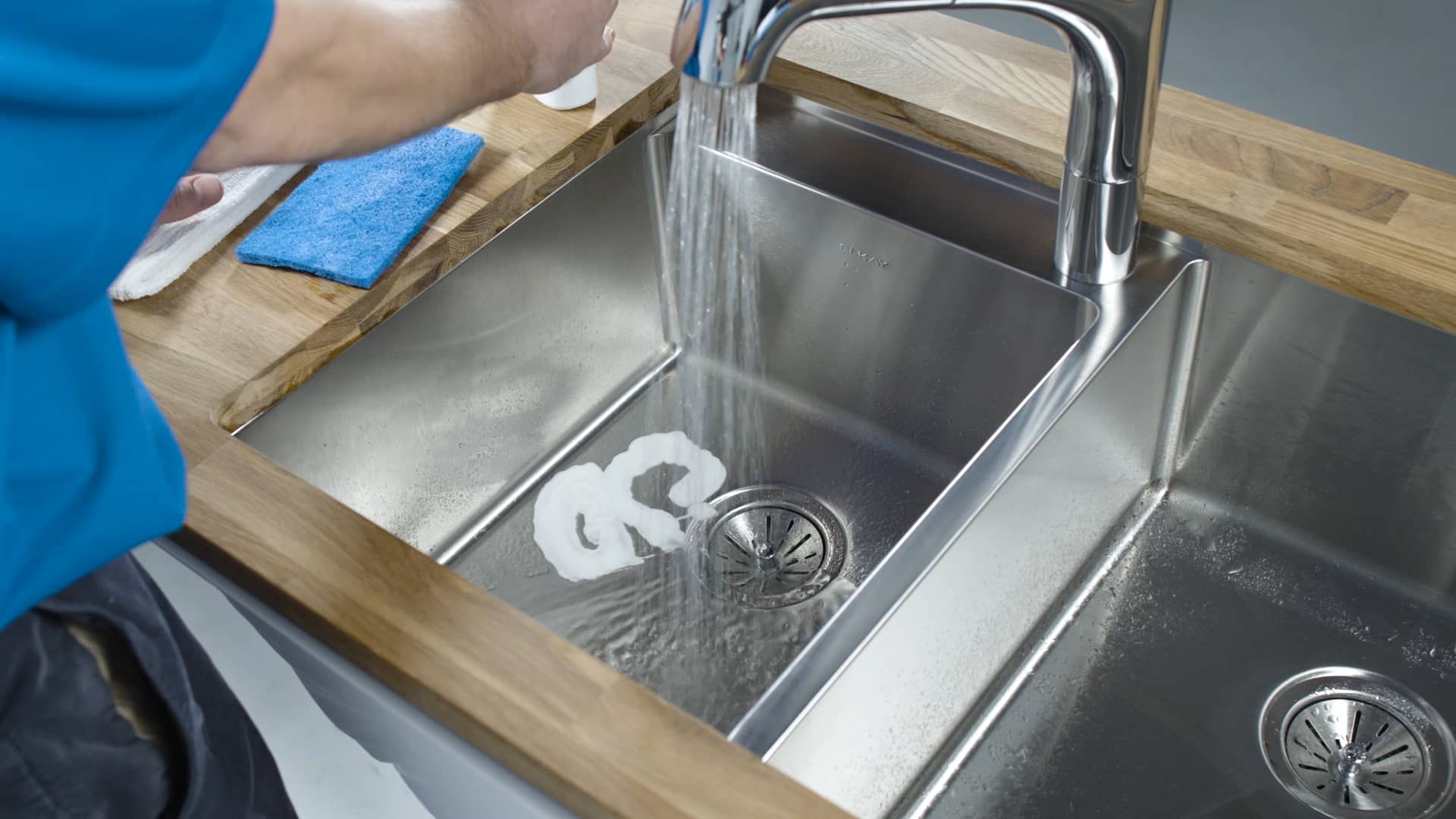 Care and Cleaning for Elkay Stainless Steel Sinks on Vimeo