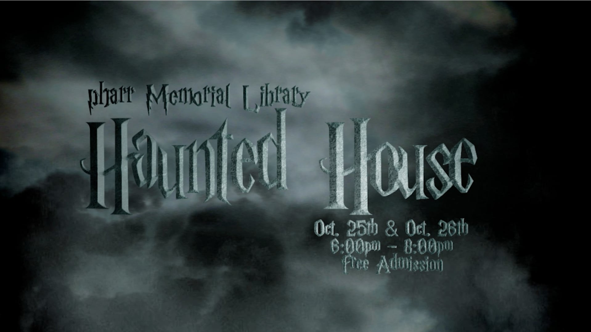 Pharr Memorial Library Haunted House 2018 Promo on Vimeo