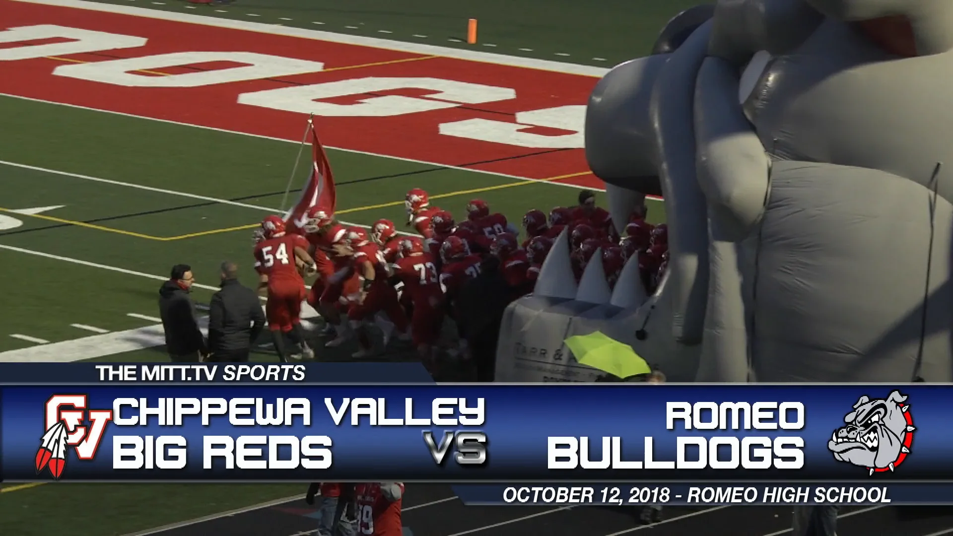 Romeo Bulldogs vs Chippewa Valley Big Reds Varsity Football