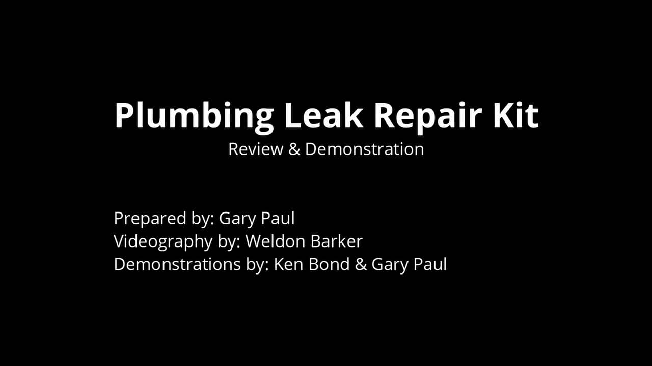 Plumbing Leak Repair Kit on Vimeo