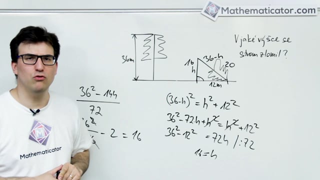 Maturita z matiky 2018 - 12. Slovní úloha - Planimetrie