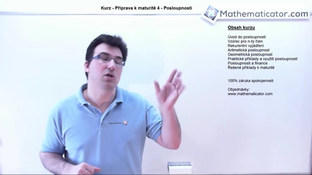 Kurz - Příprava k maturitě 4 - Posloupnosti