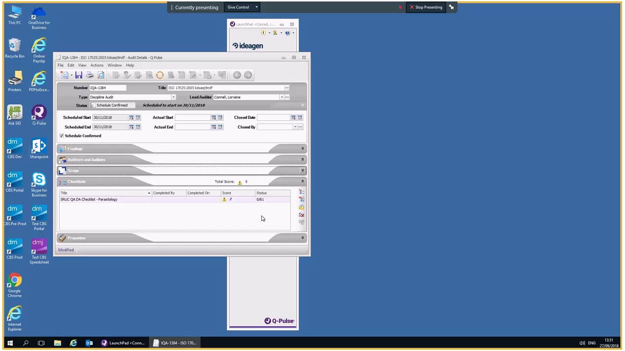 Bitesize QPulse Audit Module on Vimeo