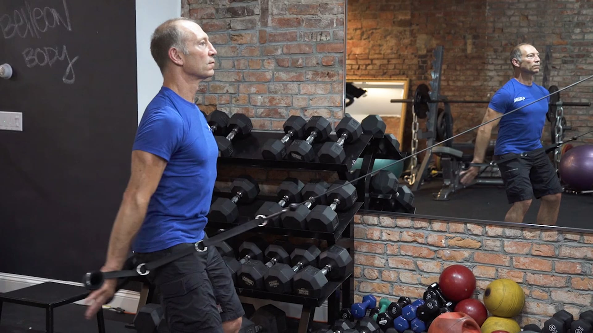 Staright Arm Row