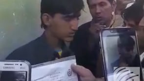 Fraud Tazkeras distributed for rigging in one of the polling stations in Farah province during 2018 Wolesi Jirga elections