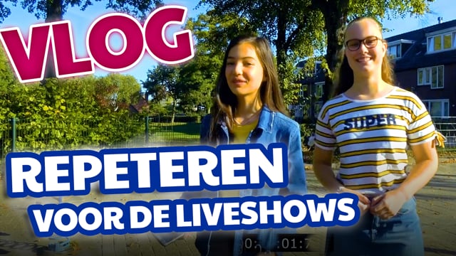 Repeteren voor de liveshows met Esther en Esther 2018