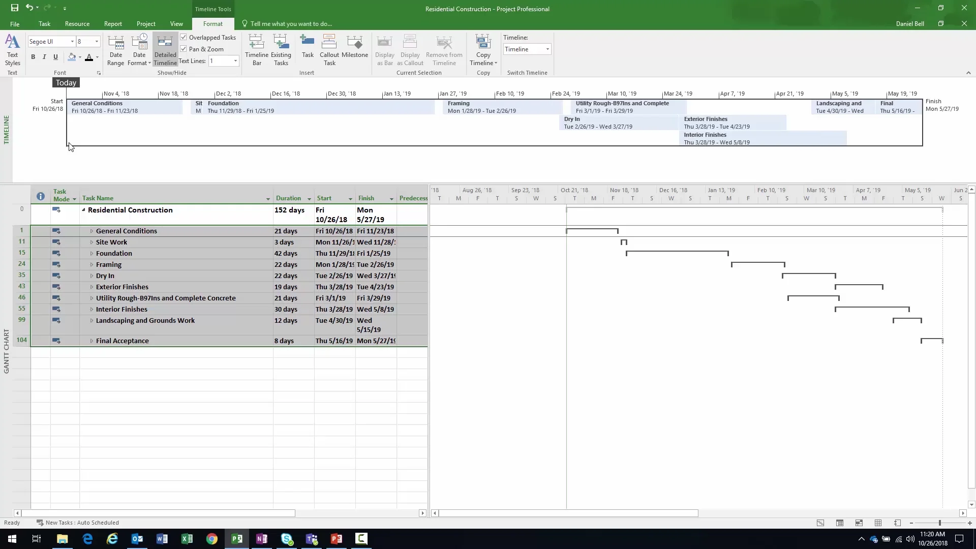 Microsoft Project Training - Using Multiple Timelines on Vimeo