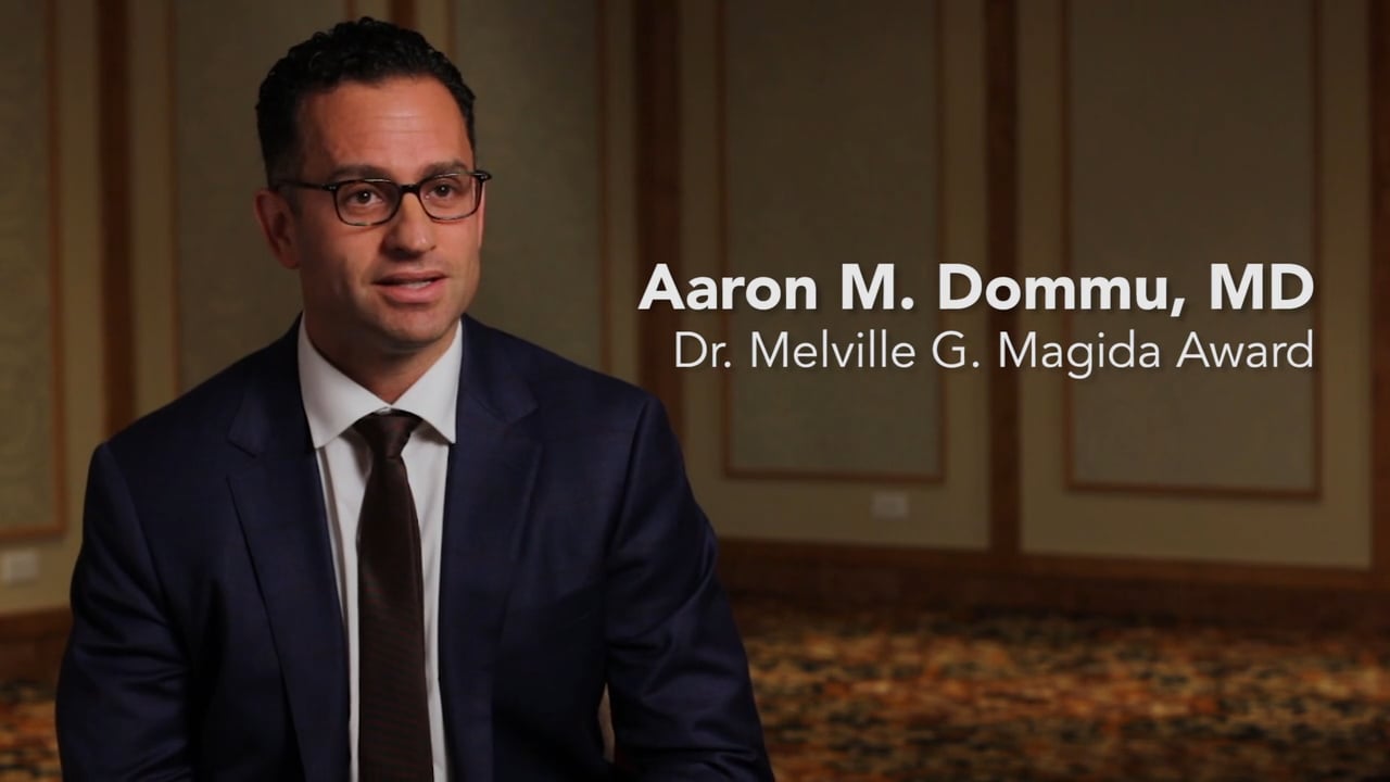 2018 Dr. Melville G. Magida Award - Dr. Aaron Dommu On Vimeo