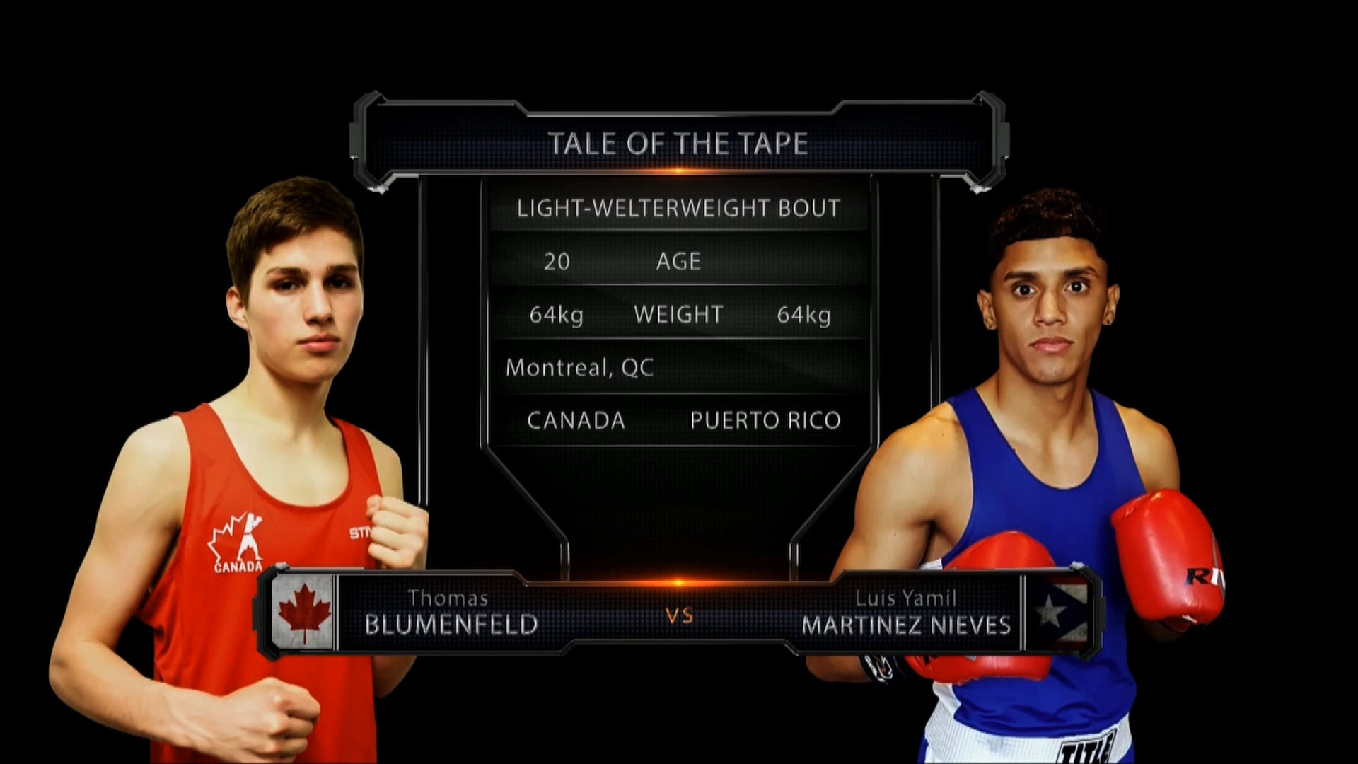 Blumenfeld (CAN) vs Martinez Nieves (PR)