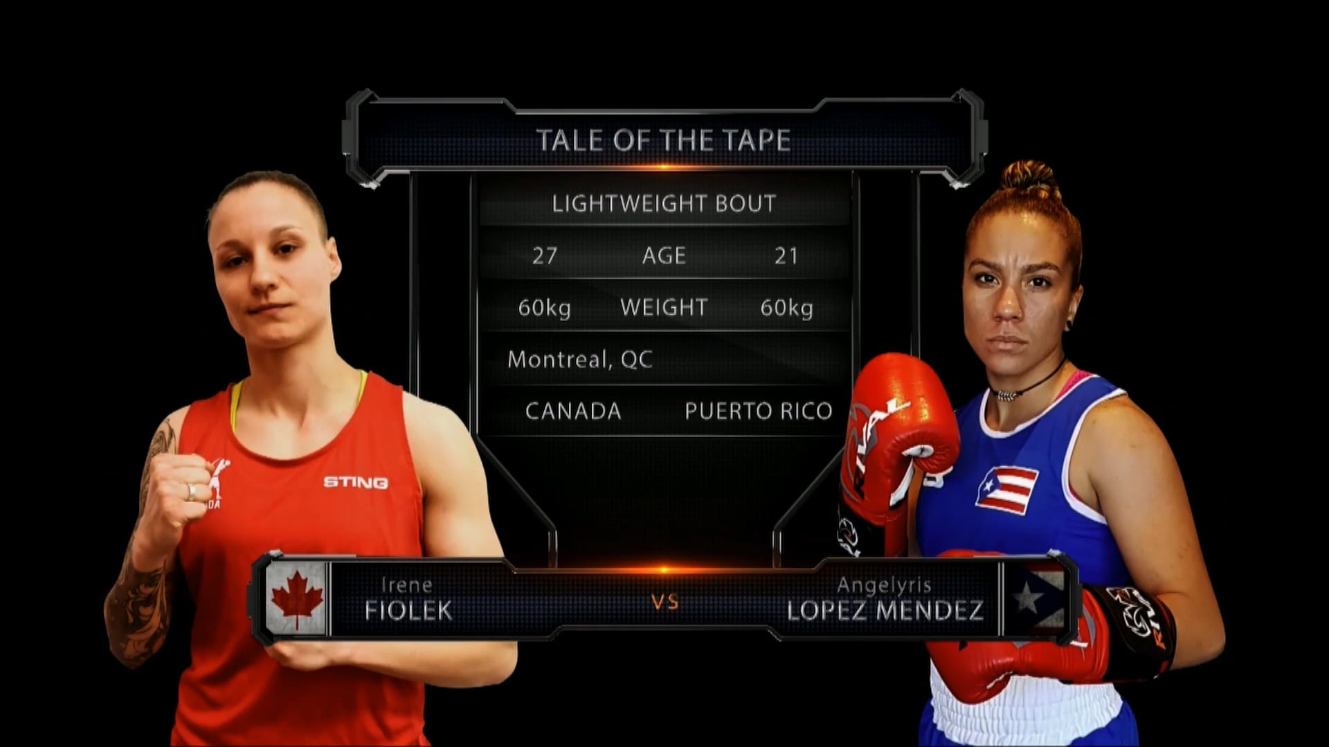 Fiolek (CAN) vs Lopez Mendez (PR)