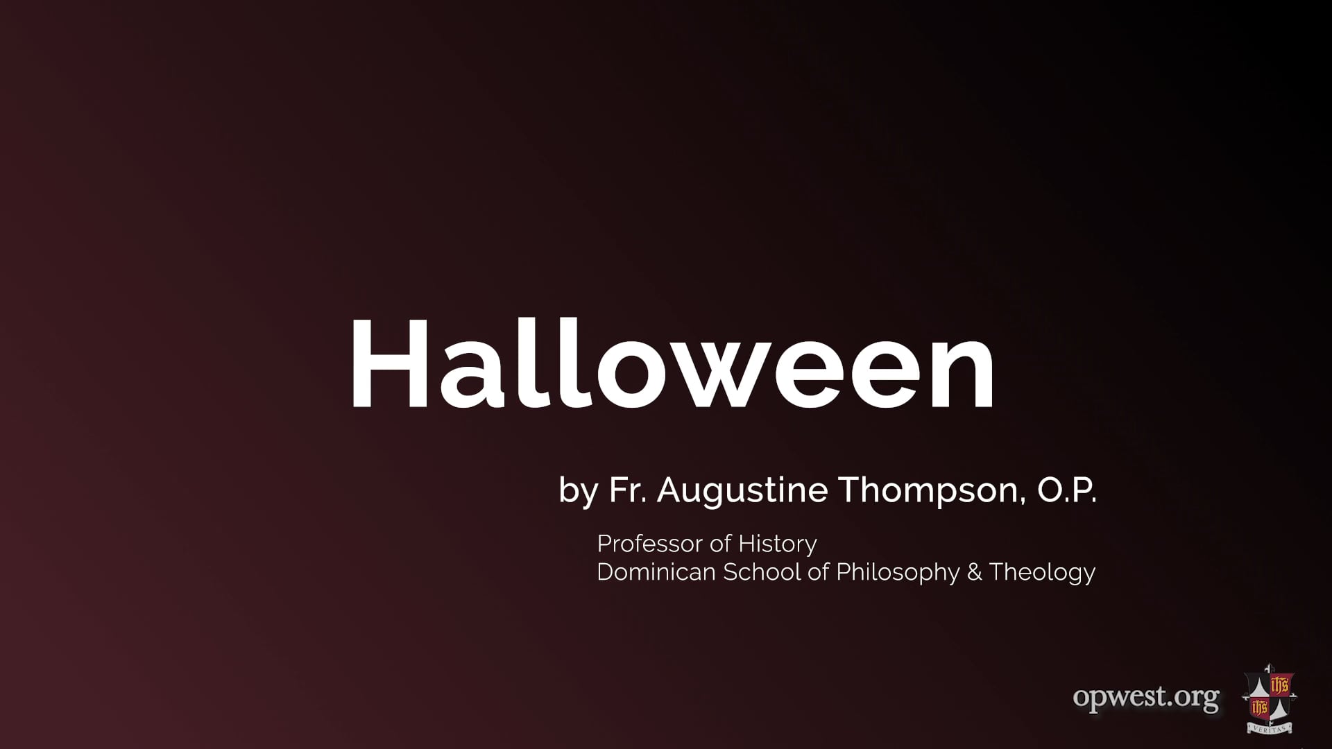 The Catholic History of Halloween on Vimeo