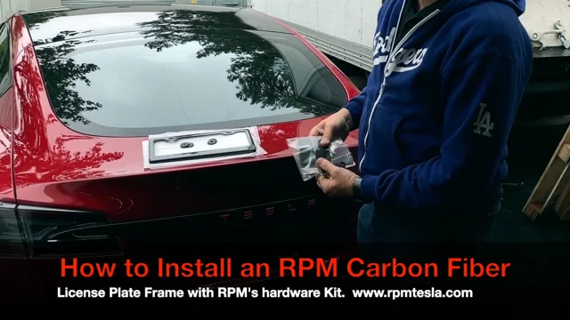 License Plate Frame - Real Molded Carbon Fiber