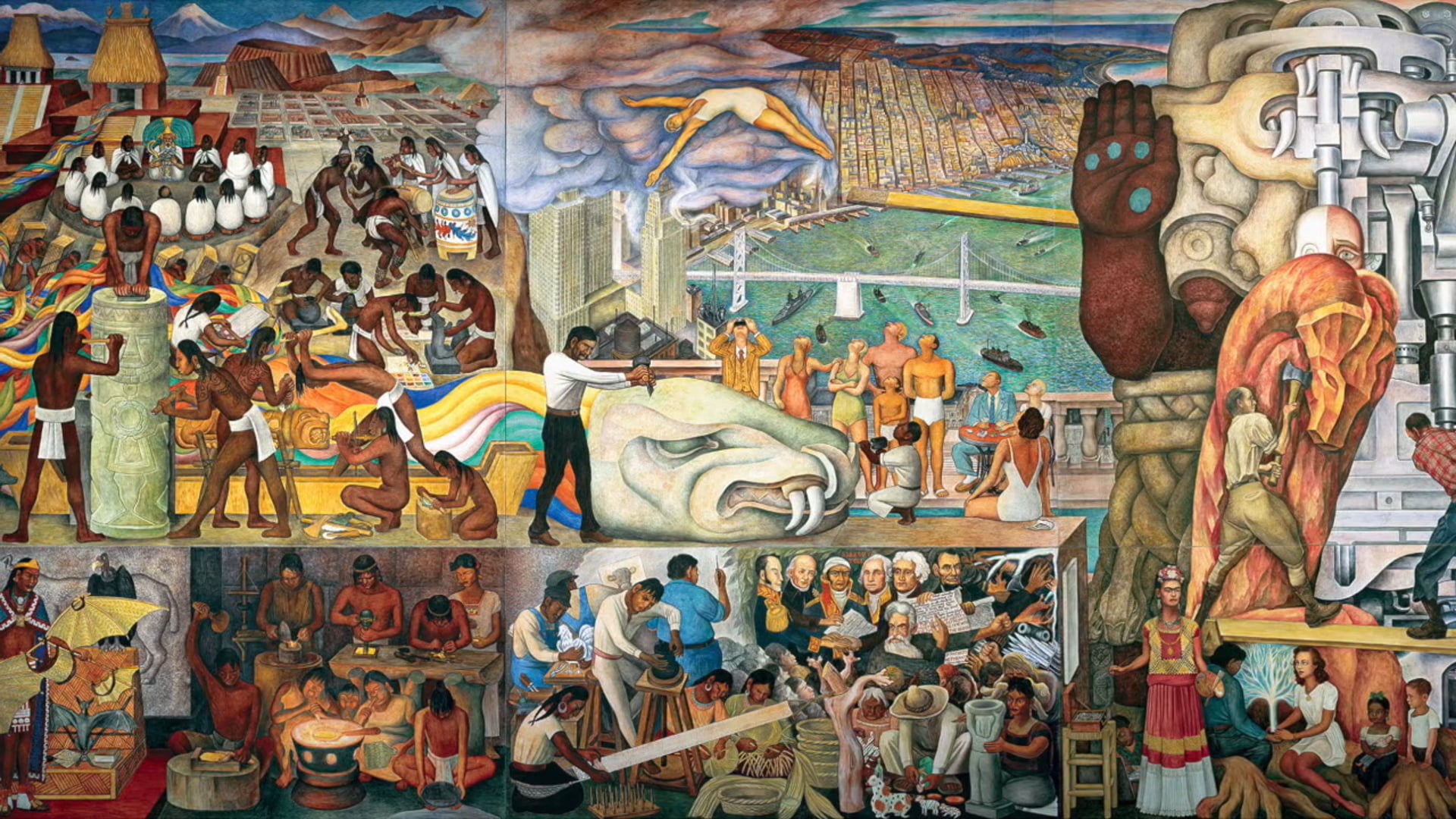 Pan American Unity Mural by Diego Rivera (Official Documentary)