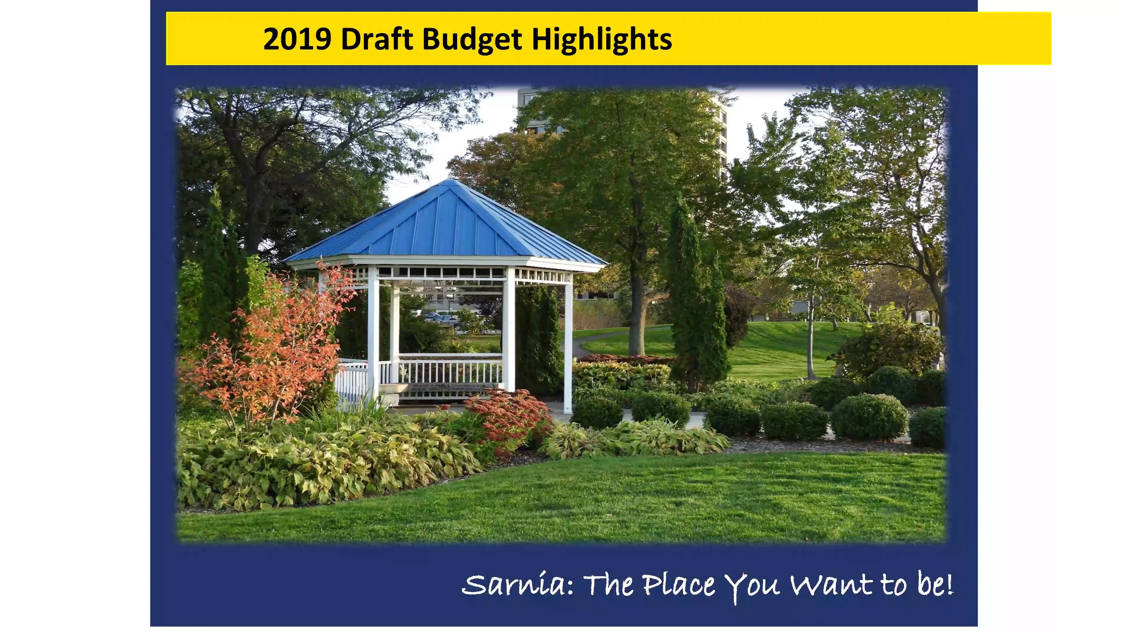 2019 Draft Budget Highlights on Vimeo