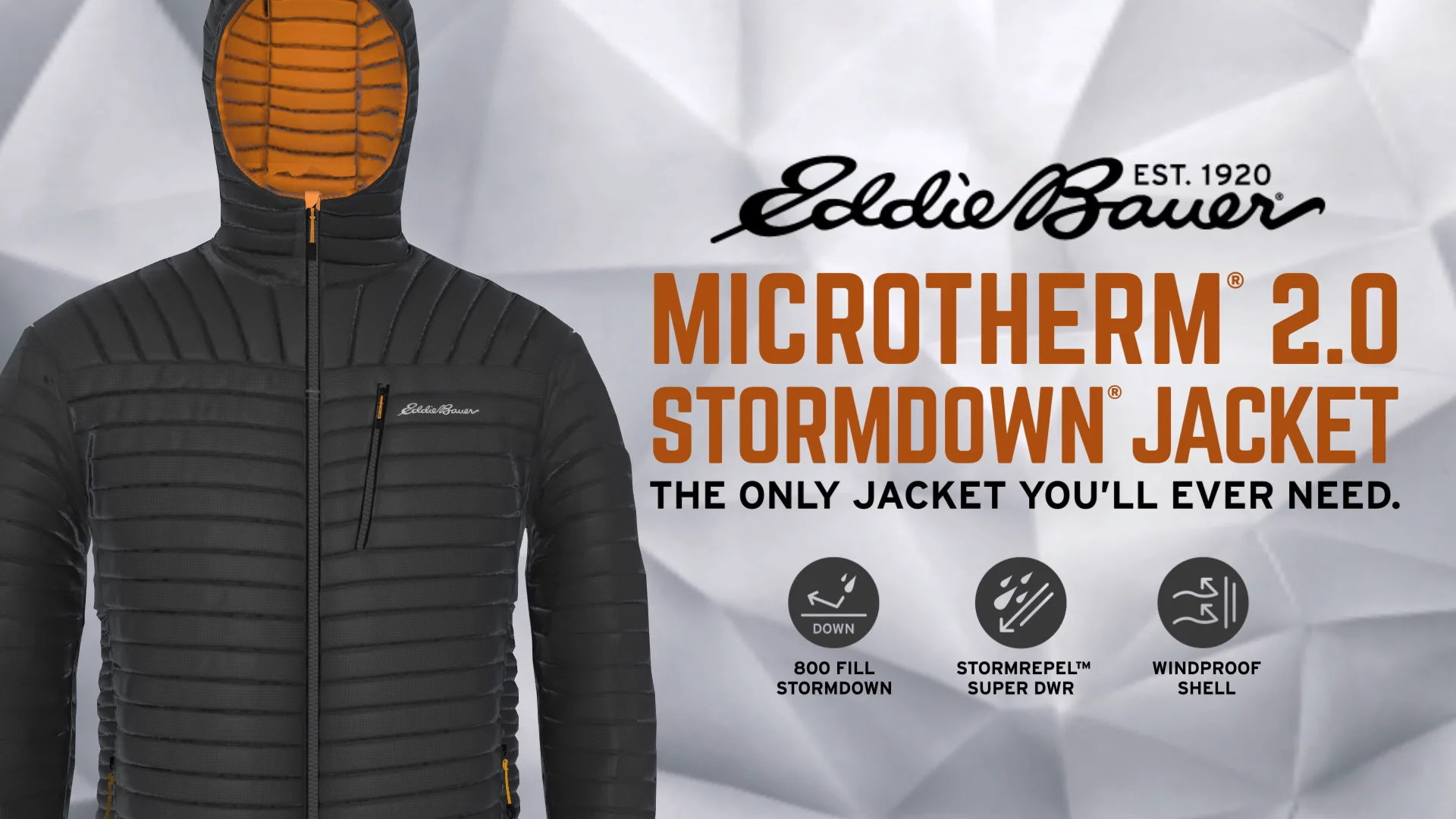 Eddie bauer men's microtherm best sale 2.0 down hooded jacket