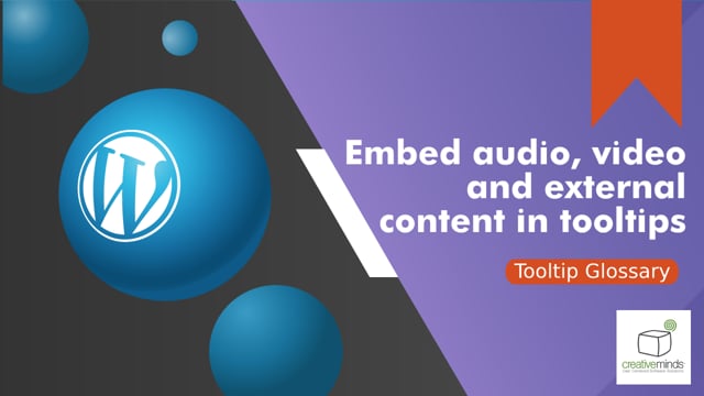 How to embed audio, video and external API content inside tooltips on WordPress