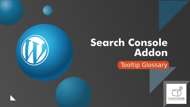 Tooltip Glossary Search Widget AddOn for WordPress by CreativeMinds