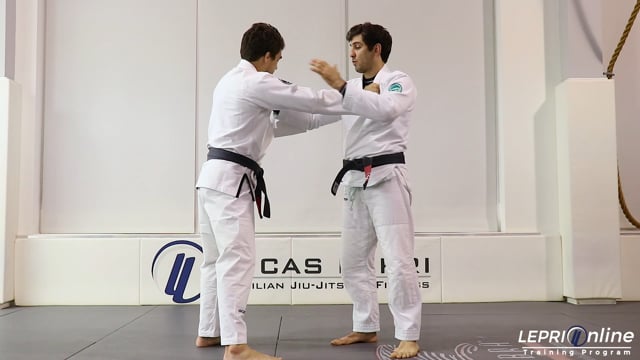 Armbar Submission from Standing by Pushing on Leg
