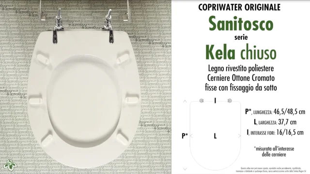 COPRIWATER per wc DISABILI SANITOSCO. KELA CHIUSO CON COPERCHIO ✓   online!