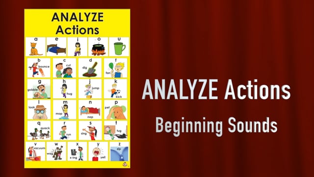ANALYZE Actions - Beginning Sounds