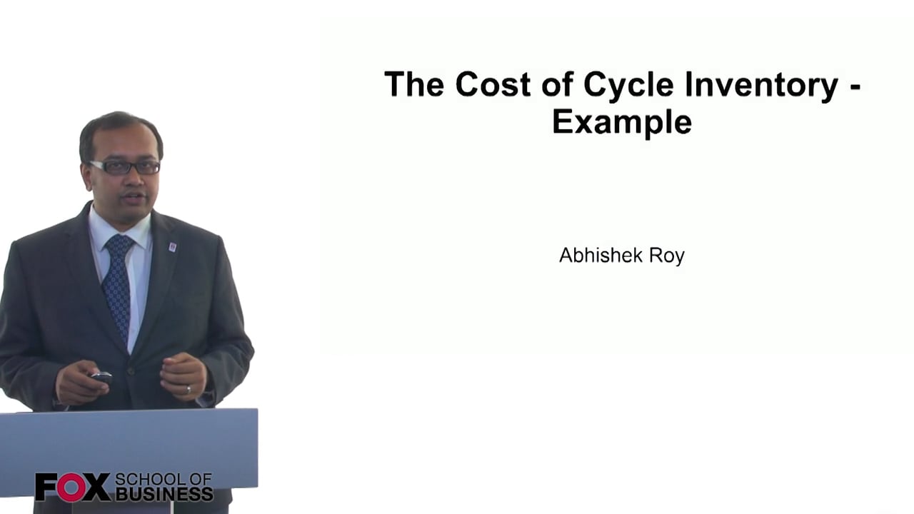 Login to view The Cost of Cycle Inventory – Example