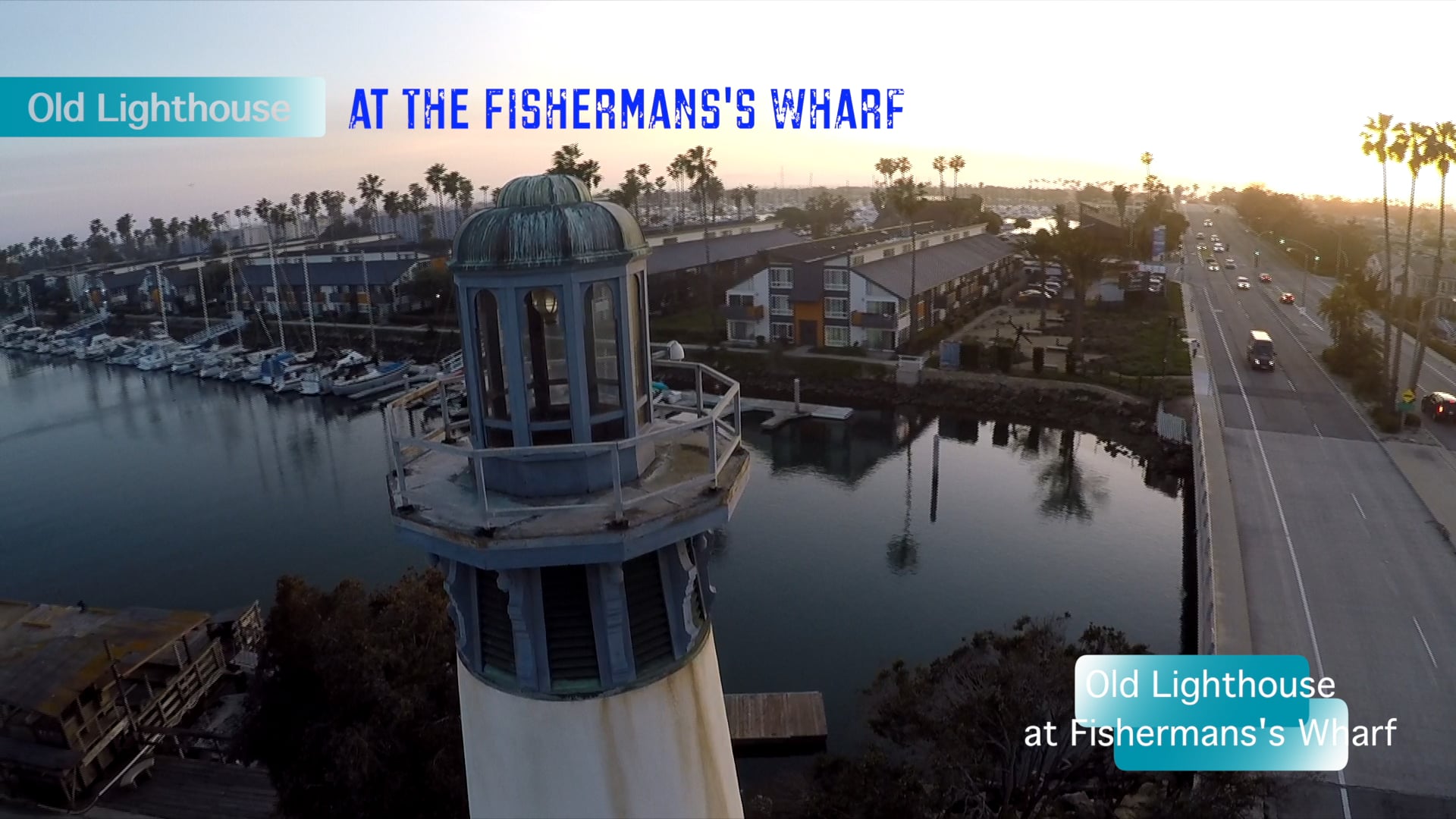 Channel Islands Harbor Fishermans Ward Light House 4K