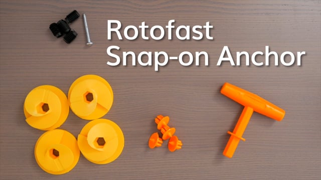 Installing Rotofast™ Snap-on Anchors