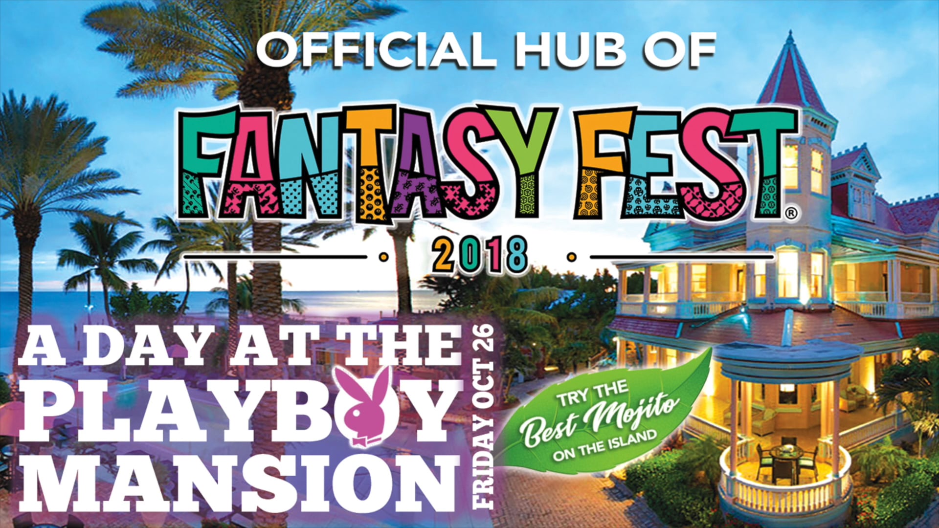 Southernmost Mansion Fantasy Fest 2018 Playboy Pool Party