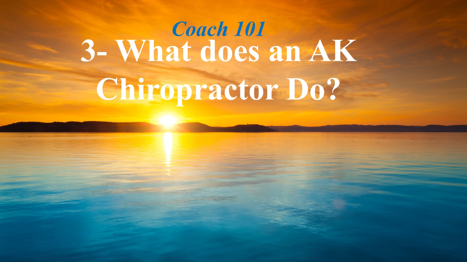 3- What Does an AK Chiropractor Do?