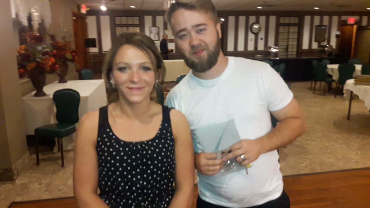 Autumn and Casey's wedding reception review .