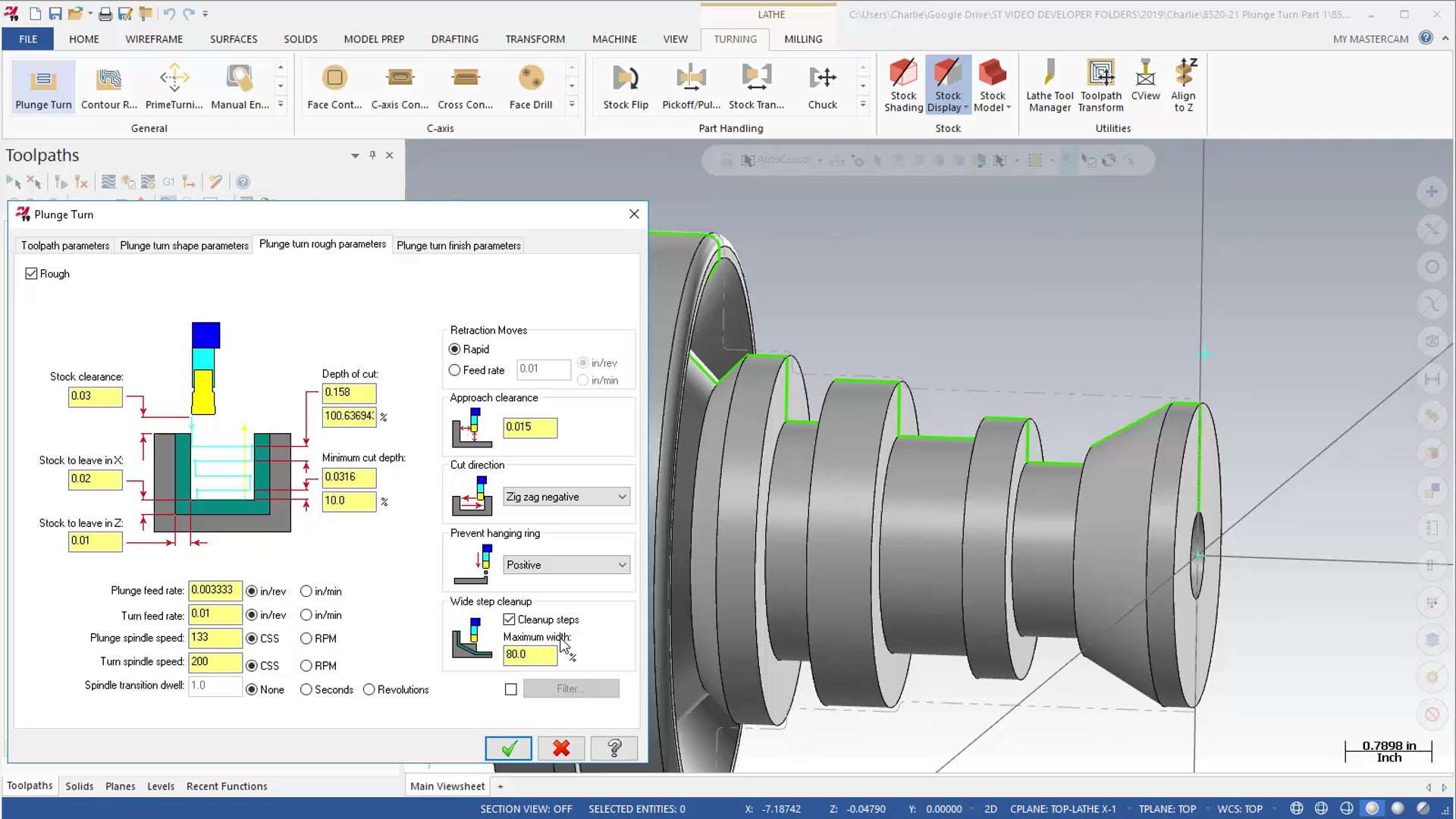 Lathe Toolpaths